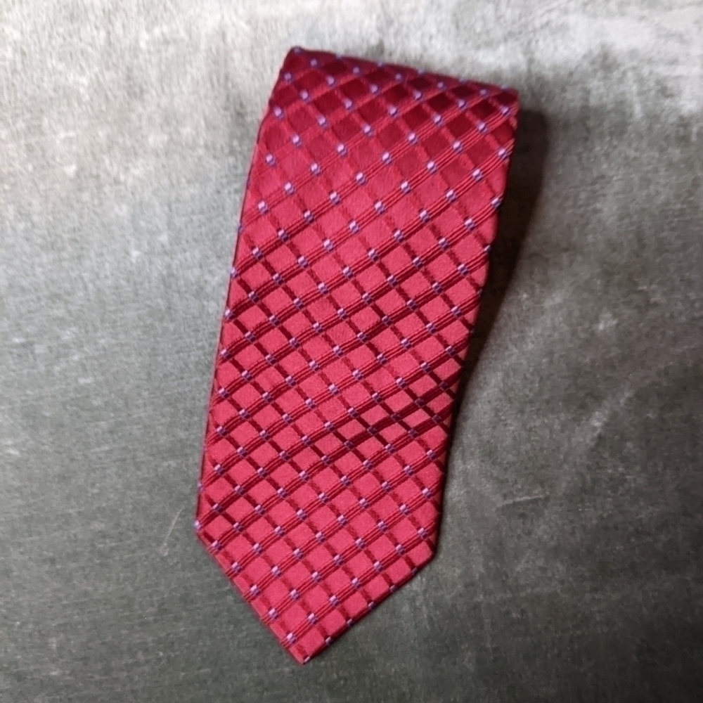 TOMMY HILFIGER Red, White and Blue Stars Tie 100% Silk